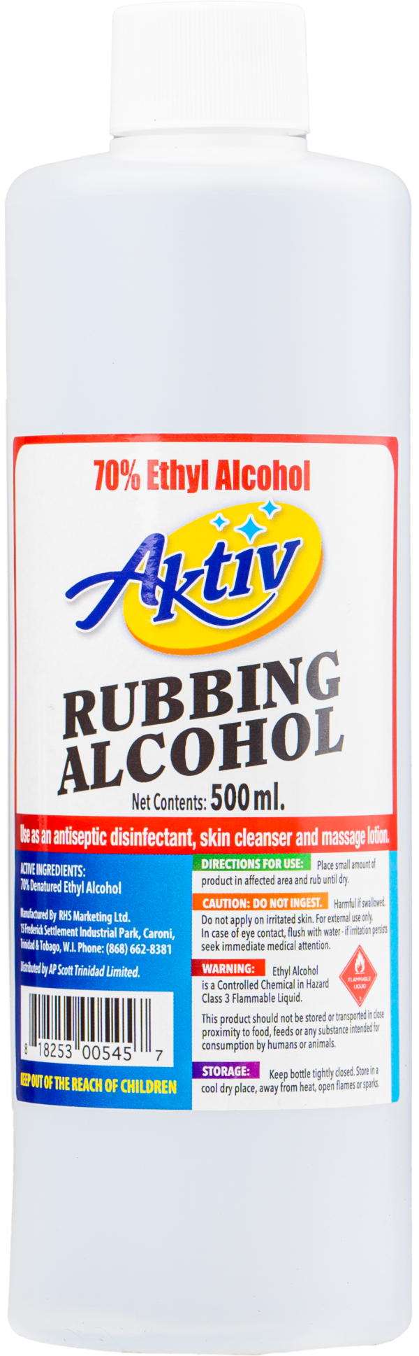 Aktiv rubbing alcohol 70% 500ml