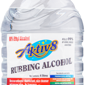 Aktiv8 Rubbing Alcohol 80% 4L